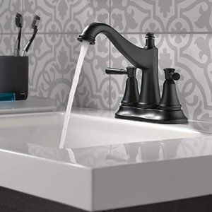 Delta Matte Black Bathroom Faucet - Brand New In Box